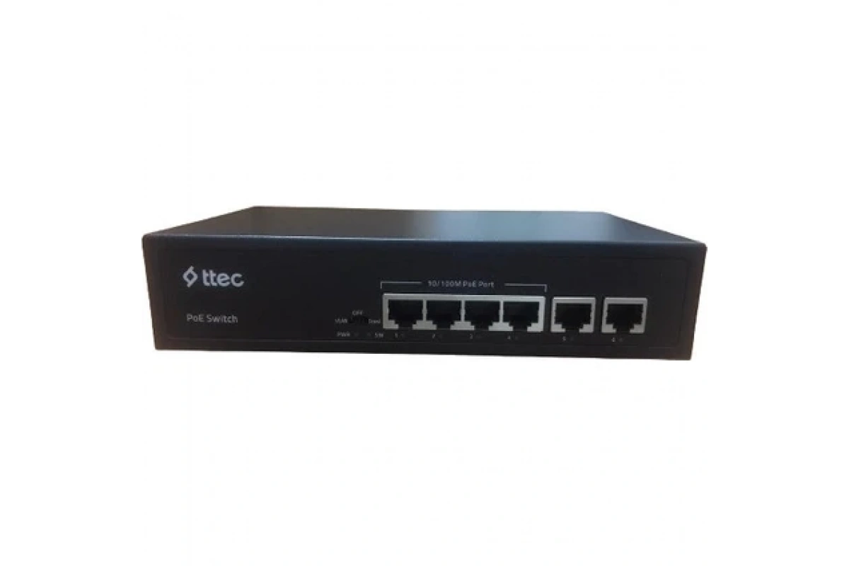 Ttec 0665P 6 Port 10/100 Mbps PoE Switch