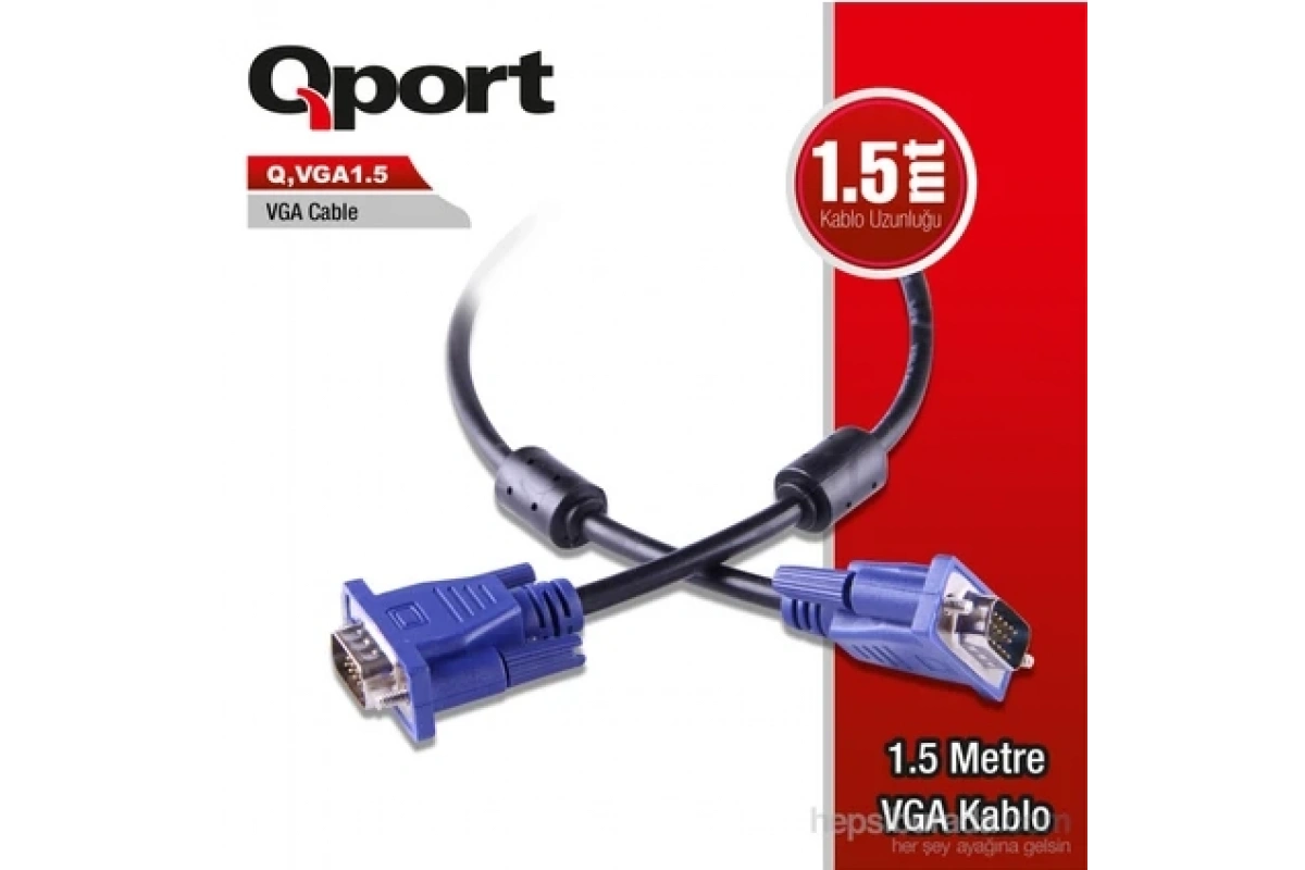 Qport Q-VGA1.5 1.5 m VGA Kablo