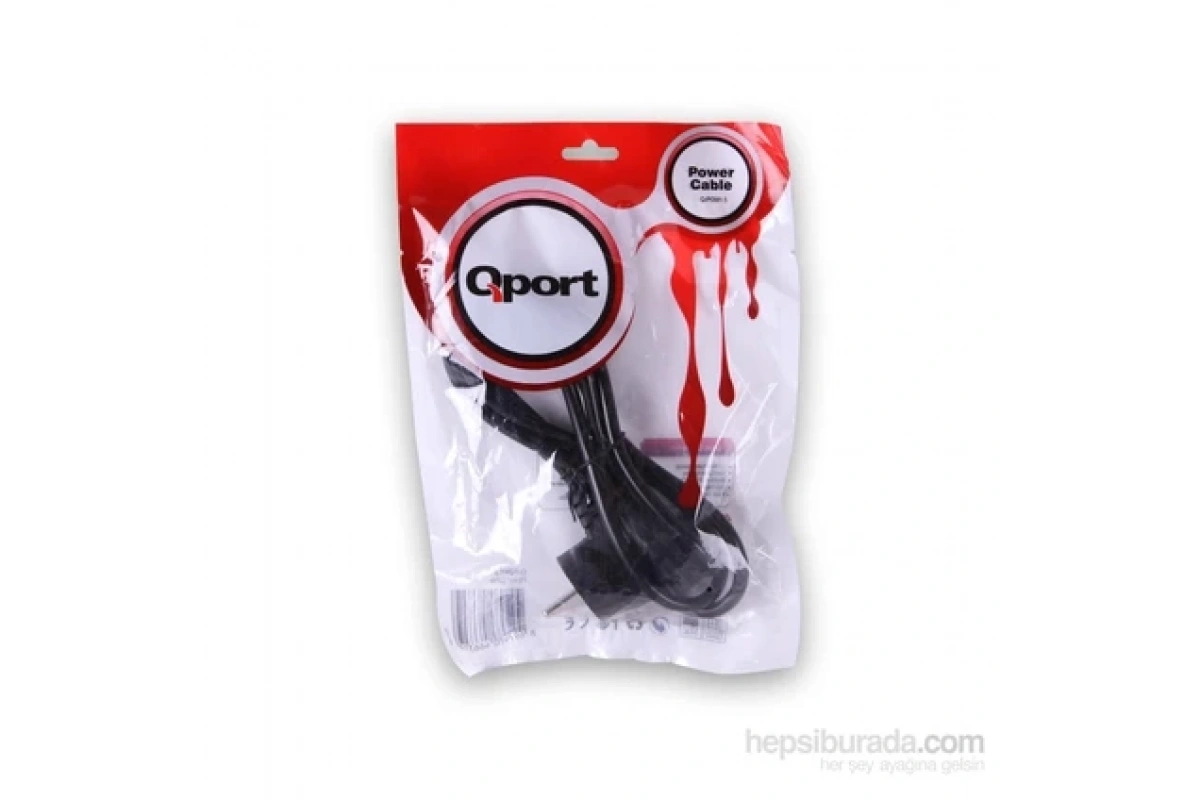 Qport Q-POW1_5 1.5 m Güç Kablosu