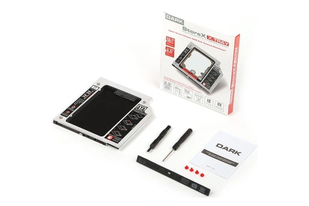 Dark 9.5mm Notebook için Slim Ekstra Sata HDD Yuvası
