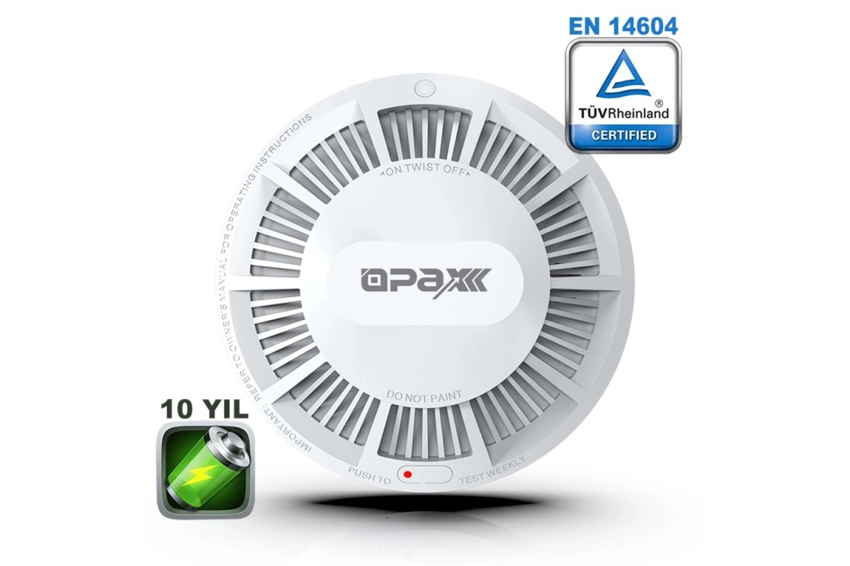 Opax HY-SSA01 Photoelectric Kombine Kablosuz Duman & ISI Dedektörü ve Alarmı