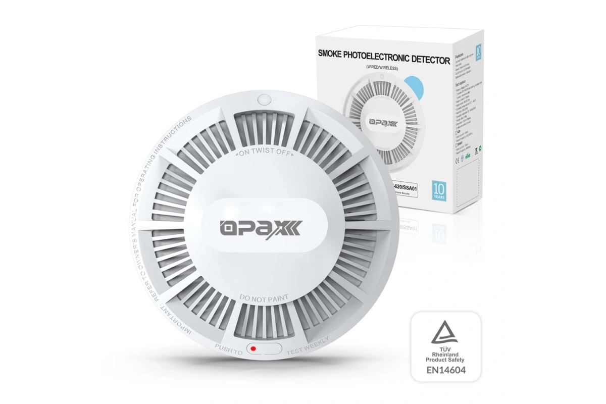 Opax HY-SSA01 Photoelectric Kombine Kablosuz Duman & ISI Dedektörü ve Alarmı