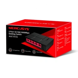 Mercusys MS105G 5-Port 10/100/1000 Mbps Masaüstü Switch