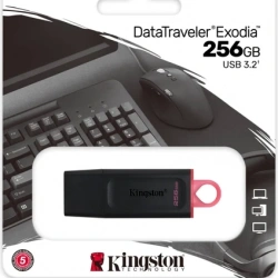 Kingston DTX-256GB 256GB USB3.2 Gen 1 DataTraveler Exodia (Black + Pink)Flash Bellek
