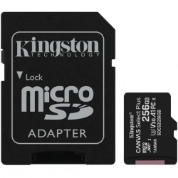Kingston SDCS2-256GB 256GB micSDXC Canvas Select Plus 100R A1 C10 Card + ADP Hafıza Kartı