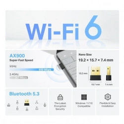 Tp-Link AX900 Nano Wi-Fi 6 Bluetooth 5.3 USB Adaptör