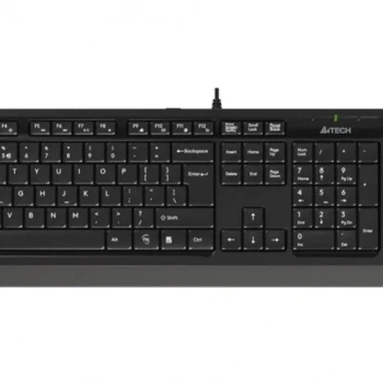 A4 TECH F1010 USB Q Trk Optic Mouse Siyah/Gri Standart Klavye - Mouse Set