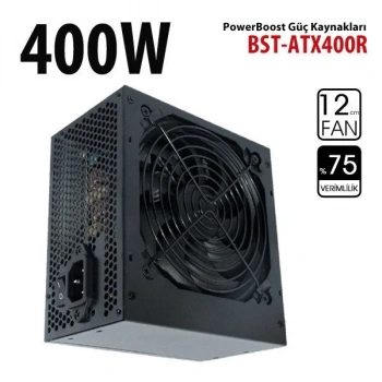PowerBoost BST-ATX400R 400W 12cm Fanlı Power Supply