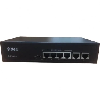 Ttec 0665P 6 Port 10/100 Mbps PoE Switch