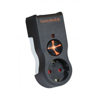 Tunçmatik Tekli Siyah Powersurge Akım Korumalı Priz
