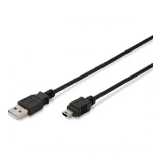 Digitus AK-300108-030-S 3M USB 2.0-Mini USB Kablo