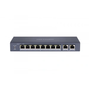 HIKVISION DS-3E0310P-E/M 8 PORT 10/100 + 2 PORT GIGABIT UPLINK 60W Poe Metal Kasa Switch