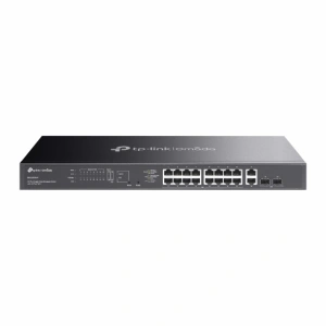 TP-LINK OMADA ES220GMP 16 PORT GIGABIT + 2XGB SFP+2XGB RJ45 UPLINK CLOUD L2 YÖNETİLEBİLİR 250W POE RACKMOUNT SWITCH