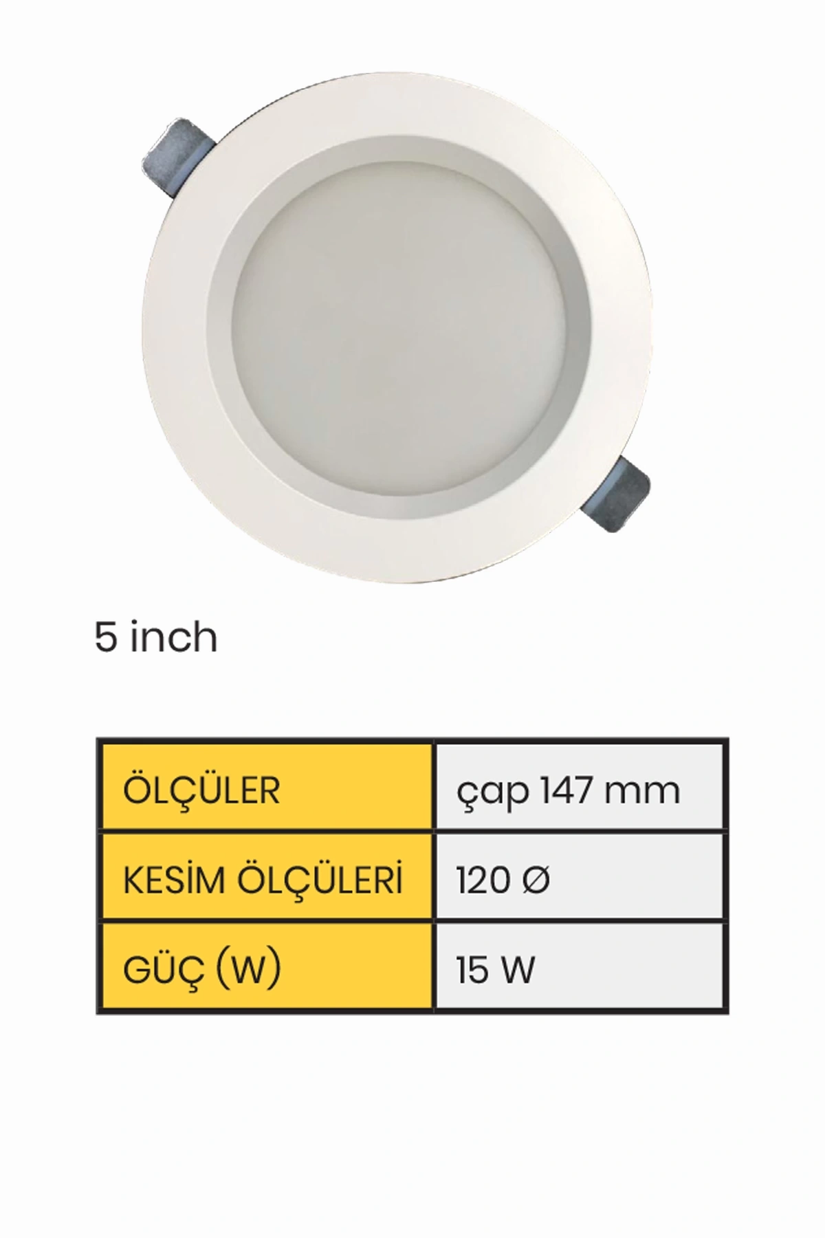ONL-217 5inch Downlayt Genel Aydınlatma Armatürleri