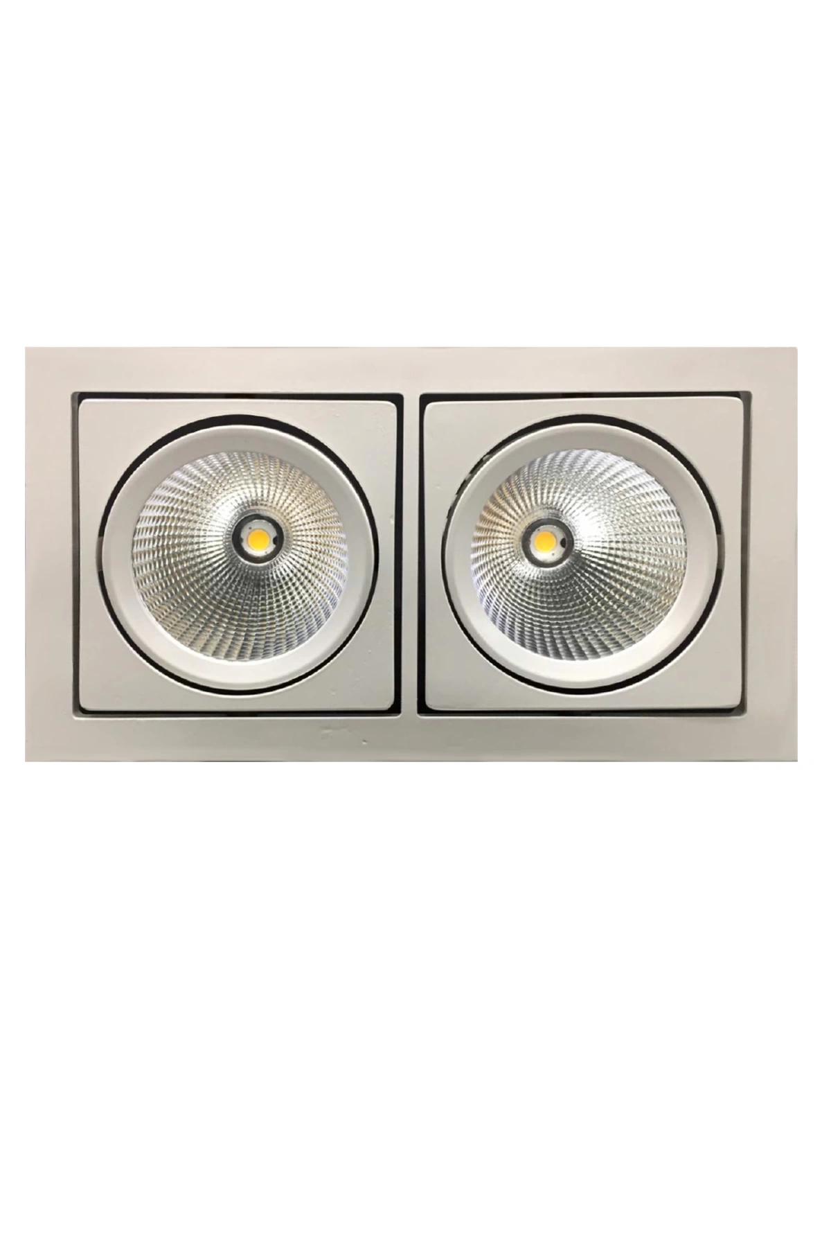 Sıva Altlığı İkili Aydınlatma Armatür Alüminyum Enjeksiyon Gövde