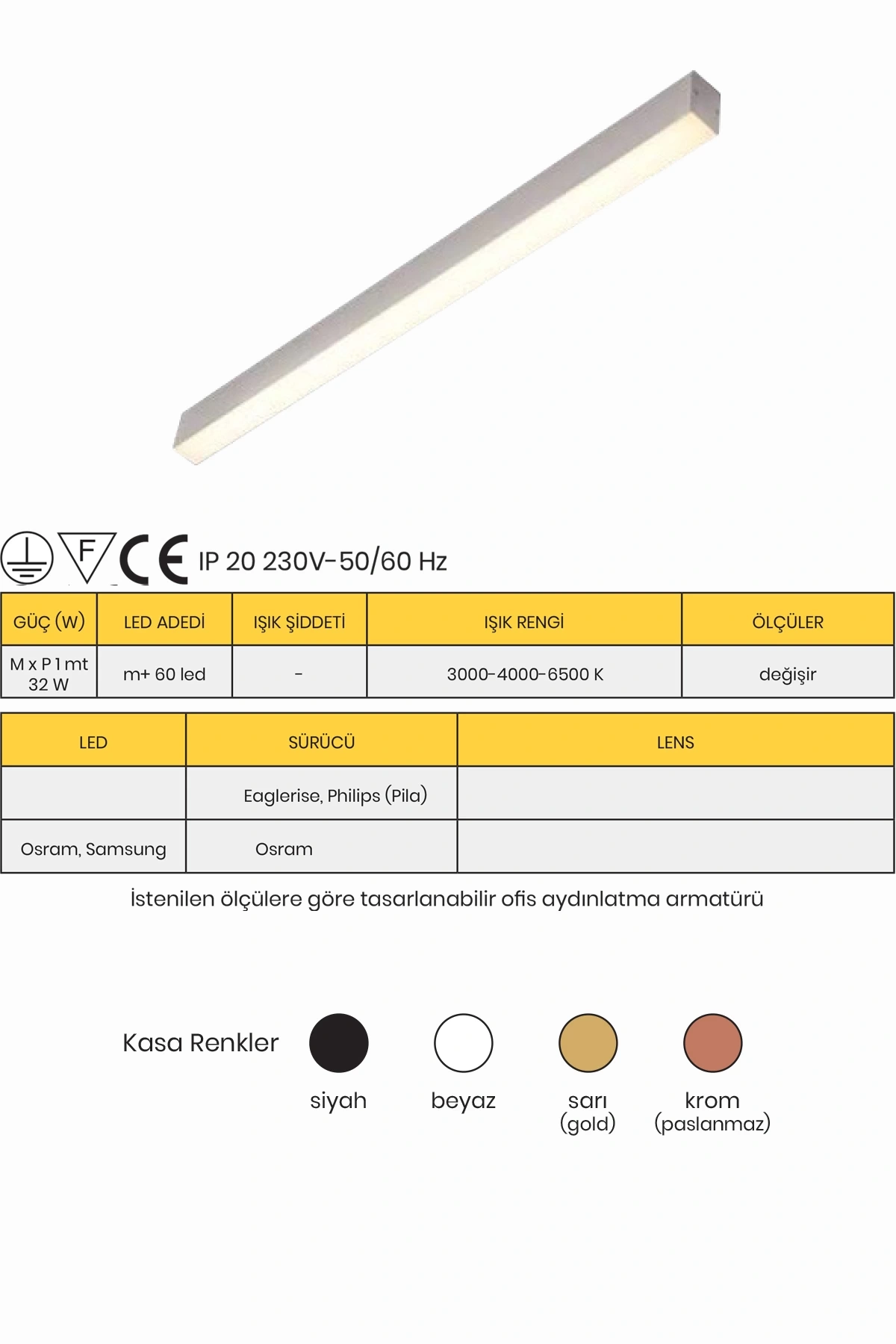 Sıva Üstü Sıva Altı Lineer Aydınlatma
