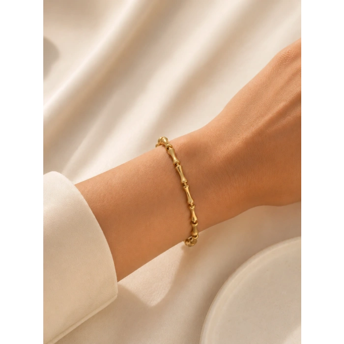 14K CM Altın Kaplama Bileklik 019