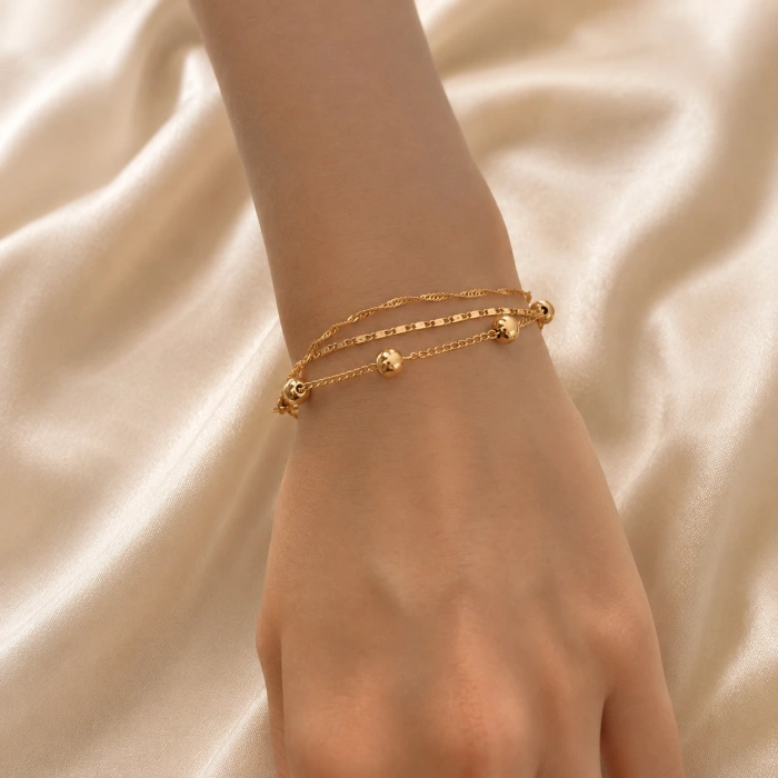 3 lü Gold Singapur Bileklik