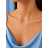 14K Altın Kaplama Kalp Uzun 60 cm Kolye