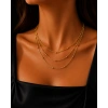 3 lü Gold Top Zincir Kolye