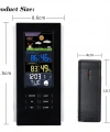 Dijital Termometre - İç Dış Wireless Hava Takip - Siyah Renk - Yüksek Kaliteli