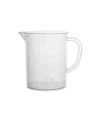 Kulplu Plastik Beher 250 mL - Kabartma Dereceli Beaker - Ölçü Kabı - 12 Adetlik Toptan Set