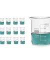 Kısa Form Cam Beher (Beaker) 100 mL - 12 Adetlik Set