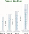 Plastik Mezür 4lü Set - (100mL-50mL-25mL-10mL)