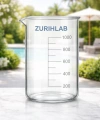 Kısa Form Isıya Dayanıklı Cam Beher 1000 mL (1-Litre) Beaker - Yüksek Kaliteli - Zurih Lab