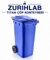 ZURIHLAB Titan Çöp Konteyneri - Darbeye Dayanıklı Sanayi Tipi Çöp Kovası