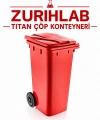 ZURIHLAB Titan Çöp Konteyneri - Darbeye Dayanıklı Sanayi Tipi Çöp Kovası