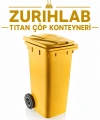 ZURIHLAB Titan Çöp Konteyneri - Darbeye Dayanıklı Sanayi Tipi Çöp Kovası