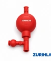 ZURIHLAB Pipet Pompası 50 ml - Üç Yollu Pipet Puarı - Standart Laboratuvar Pipet Aparatı