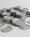Alüminyum Tartım Kabı 100x8 mm – 100 Adetlik Toptan Set – Laboratuvar ve Endüstriyel Tartım Kapları