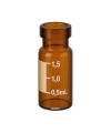 Amber Cam Vial 2 mL - Hacim Ölçekli - (Crimp ND11) - 100 Adetlik Toptan Set