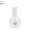 Cam Balon 250 mL - Dibi Düz - Şilifsiz Deney / Laboratuvar Balonu