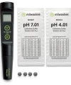 Değiştirilebilir Problu pH Metre - IP65 - Geniş/Çift LCD Ekran - Su Geçirmez Test Cihazı