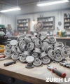 Flakon Kauçuk Tıpa 20mm - Butil Tapa 100 Adetlik Set - Sızdırmaz Laboratuvar Flakon Tıpası - Zurih Lab