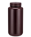 HDPE Amber Numune Şişesi 1000ml - Vida Kapaklı - 12 Adetlik Toptan Set