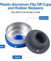 Kapaklı Tıpalı Flakon Cam Şişe 50ml - 100 Adetlik Toptan Set