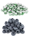 Kapaklı Tıpalı Flakon Cam Şişe 50ml - 100 Adetlik Toptan Set