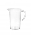 Kulplu Plastik Beher 1000 mL - Kabartma Dereceli Beaker - Ölçü Kabı - 6 Adetlik Toptan Set