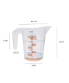 Kulplu Plastik Beher (Ölçü Kabı) 300 mL - Renkli Skala Beaker - BPA Free - 10 Adetlik Toptan Set - Yüksek Kaliteli