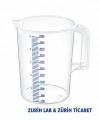 Kulplu Plastik Ölçü Kabı Beher 5 Litre - BPA Free - Maşrapa - Yüksek Kaliteli