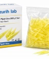 Otomatik Pipet Ucu 200 µl Sarı (1000 Adetlik Paket) | Non Steril, Yüksek Kimyasal Dayanım | Zurih Lab
