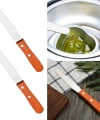 Paslanmaz Bıçaklı Ahşap Saplı Spatula Seti - 3 Farklı Boy Set - Yüksek Kaliteli