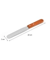 Paslanmaz Bıçaklı Ahşap Saplı Spatula Seti - 3 Farklı Boy Set - Yüksek Kaliteli