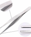 Paslanmaz Çelik Penset 20 Cm - Sivri Uç Dişli Cımbız - 10 Adetlik Toptan Set - Yüksek Kaliteli