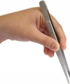 Paslanmaz Çelik Penset 20 Cm - Sivri Uç Dişli Cımbız - 10 Adetlik Toptan Set - Yüksek Kaliteli