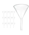 Plastik Laboratuvar Huni 150 mm - Uzun Saplı - 12 Adetlik Toptan Set